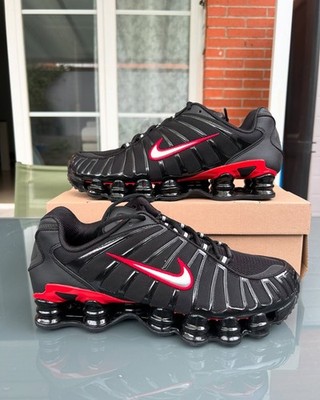 red nike shox mens