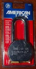American Lock A701d Padlock, Keyed, Long Shackle, Round Steel Body,