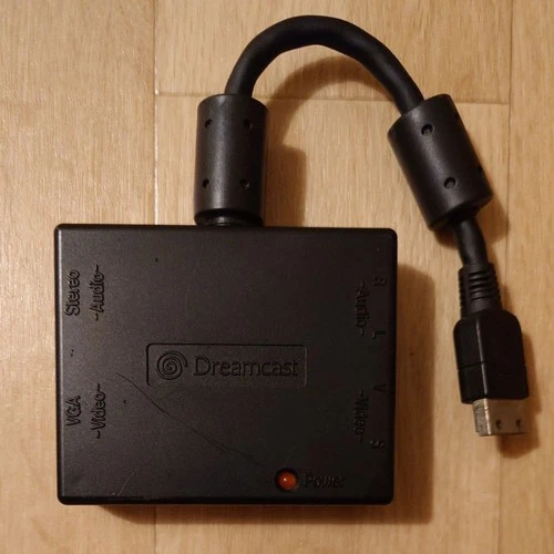 SEGA Dreamcast VGA HKT-8100 Official Adapter Retro Gaming Accessory Untested - Picture 1 of 4