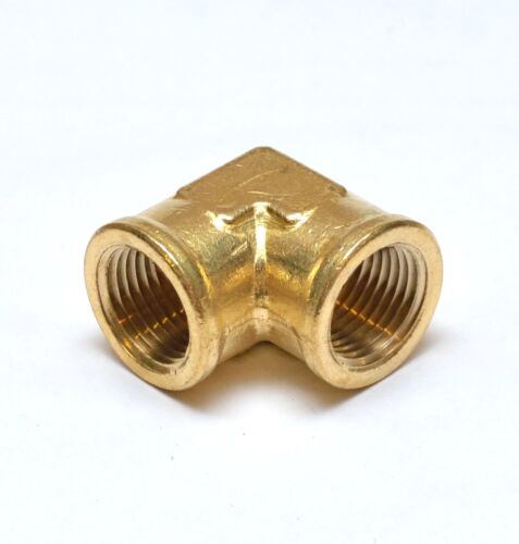 1/2 Npt Female 90 Degree Elbow Pipe Brass Fitting Vacuum Plumbing Water Oil Gas - Picture 6 of 8