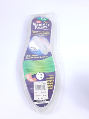 Comfort Pedic,Assured Memory Foam Insoles for Men 