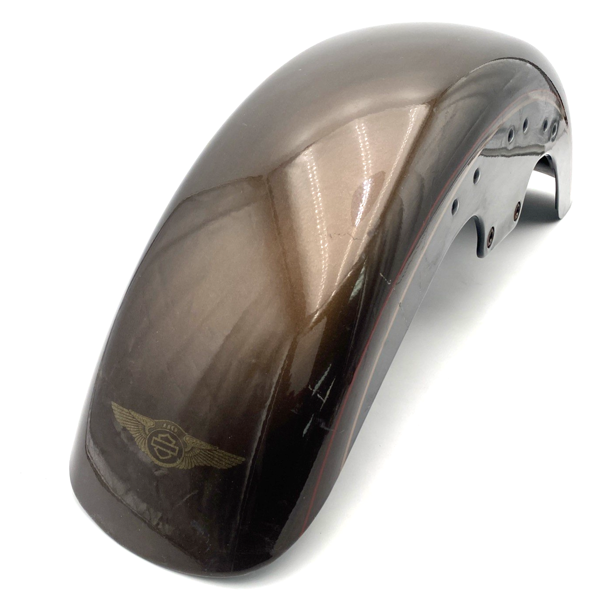 HARLEY-DAVIDSON ダークブラウンタンク＋フロントフェンダー oem Harley 59139-00A 110th Anniversary Front Fender Genuine 00-17