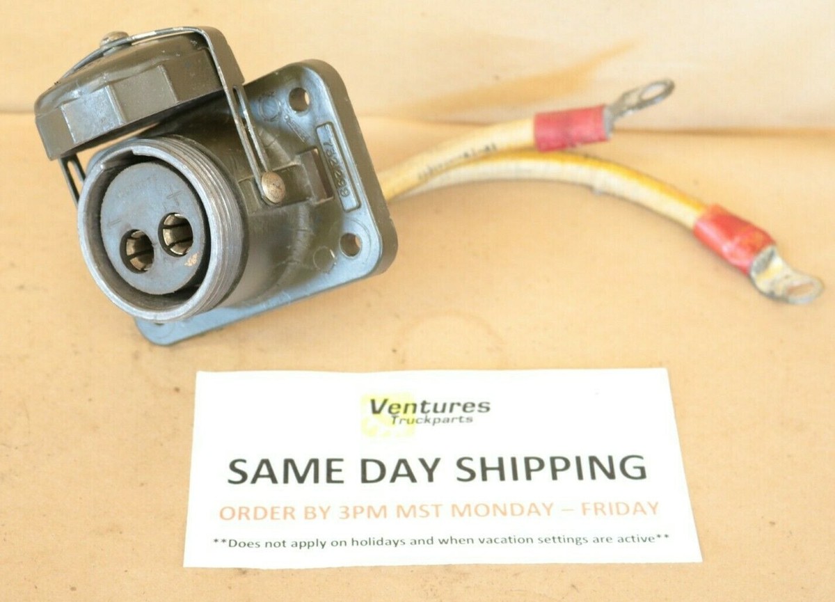 Military 2 Prong Jumper Slave Cable Receptacle 24V M38 M151 M37 
