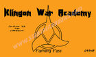Mint Star Trek Universe "Klingon War Academy" Vinyl Sticker 5" Parking Pass!