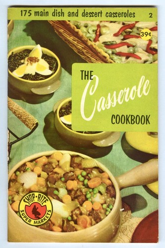 Vintage 1950s SHOP-RITE Supermarkets The CASSEROLE Cookbook! Culinary Arts Inst!