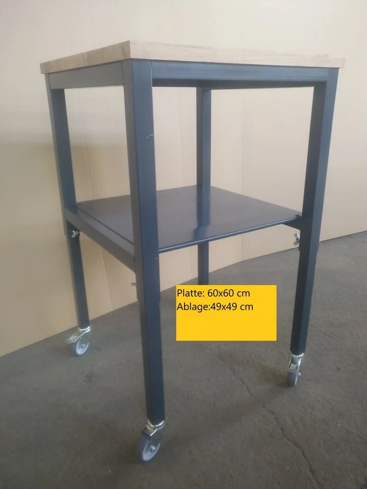 Werkbank Werktisch höhenverstellbar Arbeitstisch fahrbar Tisch Räder Rollbar rad - Bild 2 von 4