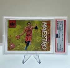 2019-20 PANINI Court Kings Maestro SAPPHIRE Pop 1🔥 #12 TRAE YOUNG /25 PSA 10.