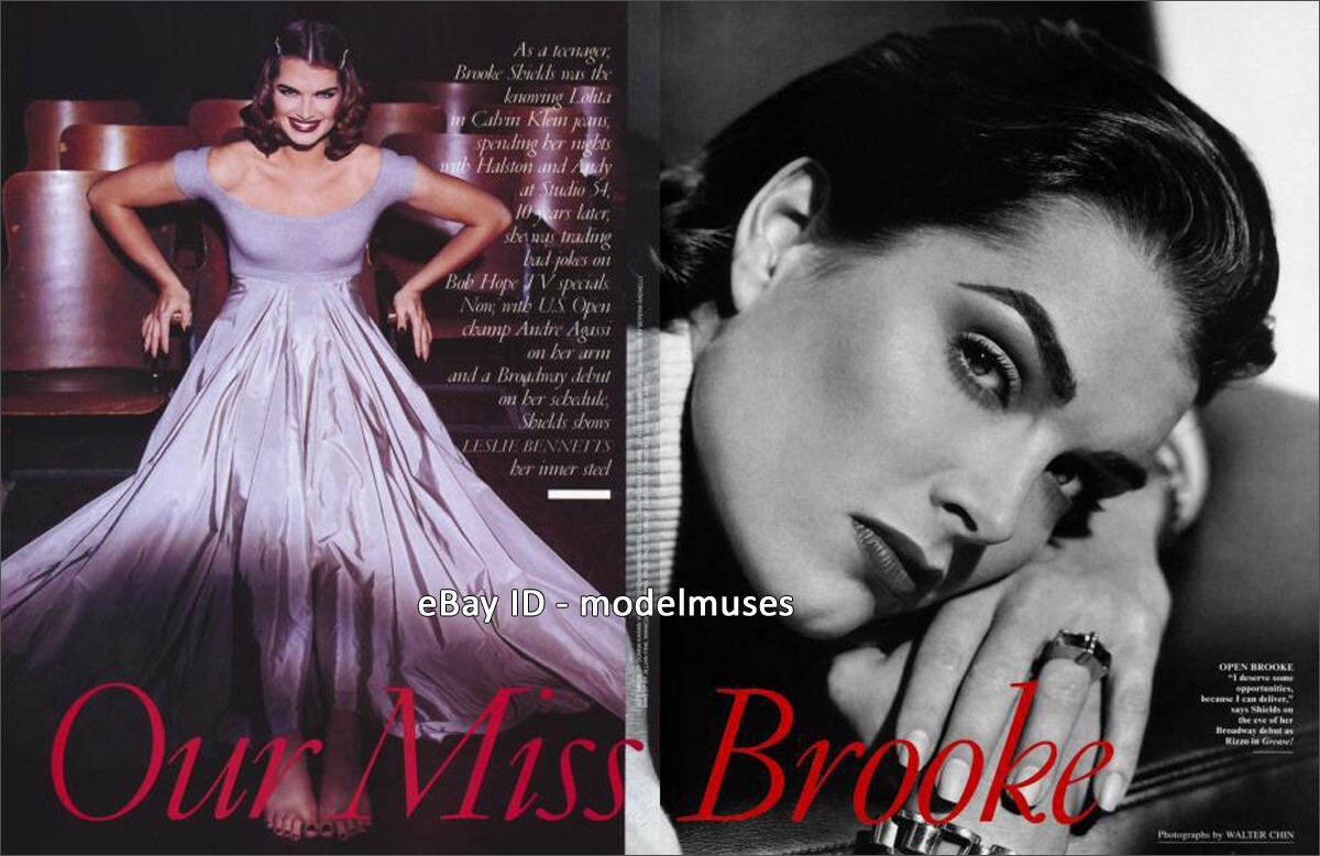 BROOKE SHIELDS 4-Page Magazine Article VANITY FAIR December 1994