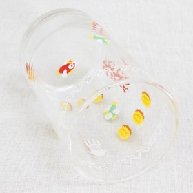 Super Mario Bros. Field Design Sea Ver Glass 30th Anniversary JAPAN GAME FAMICOM