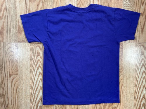 Vintage 1992 Jurassic Park Logo Movie Purple Shirt Kids size Large Promo Shirt - Picture 5 of 11