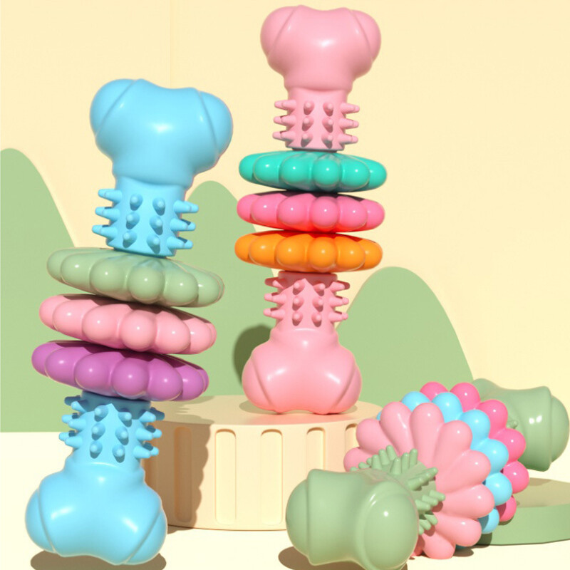 Durable Bone Dog Chew Toy Nontoxic Teeth Cleaning And Gum Massage Tough