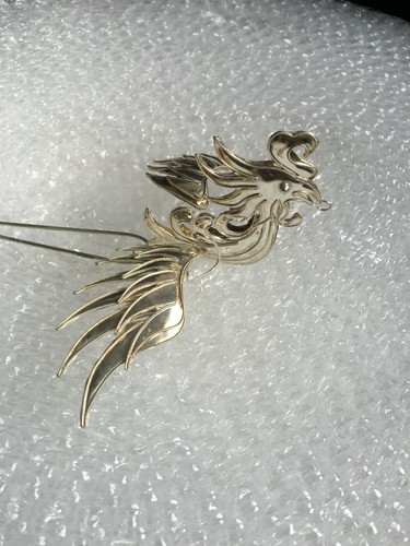 Elegante copricapo fatto a mano filigrana miao argento phenix forcina 1 pezzo - Foto 5 di 7