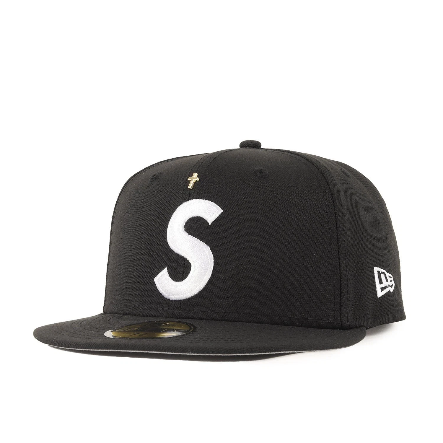 Casquette Supreme Taille : 7 5 8 (60,6 cm) 24SS NEW EERA avec Logo Croix Dorée S Homme Neuf