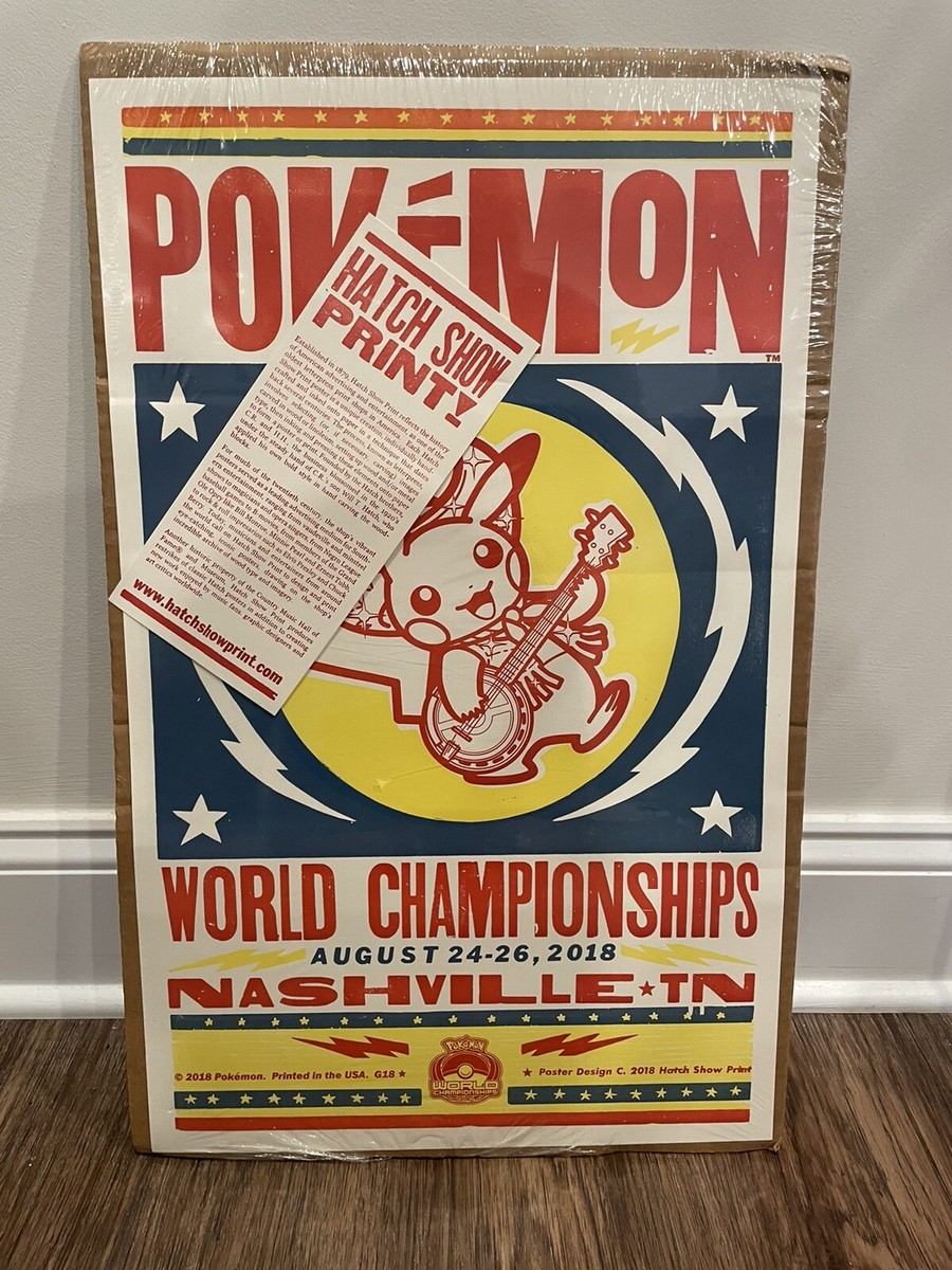 Pokemon PIKACHU Worlds 2018 Nashville Tennessee Hatch Show