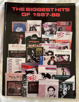 THE BIGGEST HITS 1987-88 VOICE / PIANO / GUITAR MICHAEL KACKSON BON