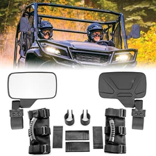 Adjustable Side Rear View Mirror + Grab Handles For Kawasaki Teryx 800 KRX 1000