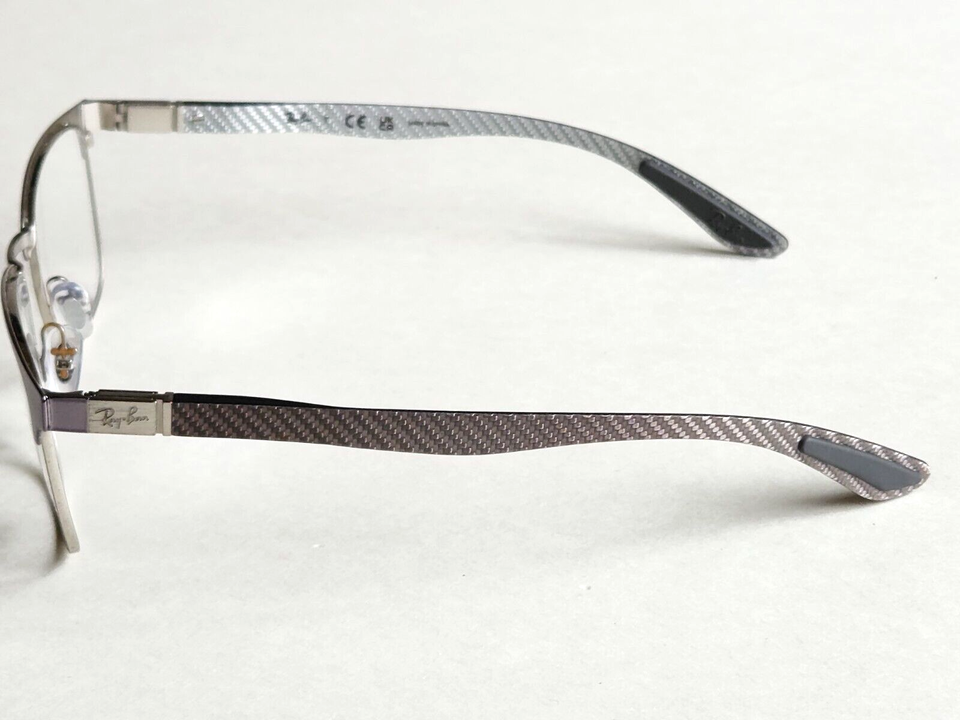 Brand New RayBan Men's Polished Gray Carbon Fiber Eyeglass Frames! eBay