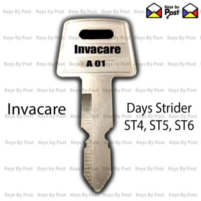 INVACARE A01 Key Days ST4 5 6 CTM Kondor Horizon Abilize Mobility Scooter