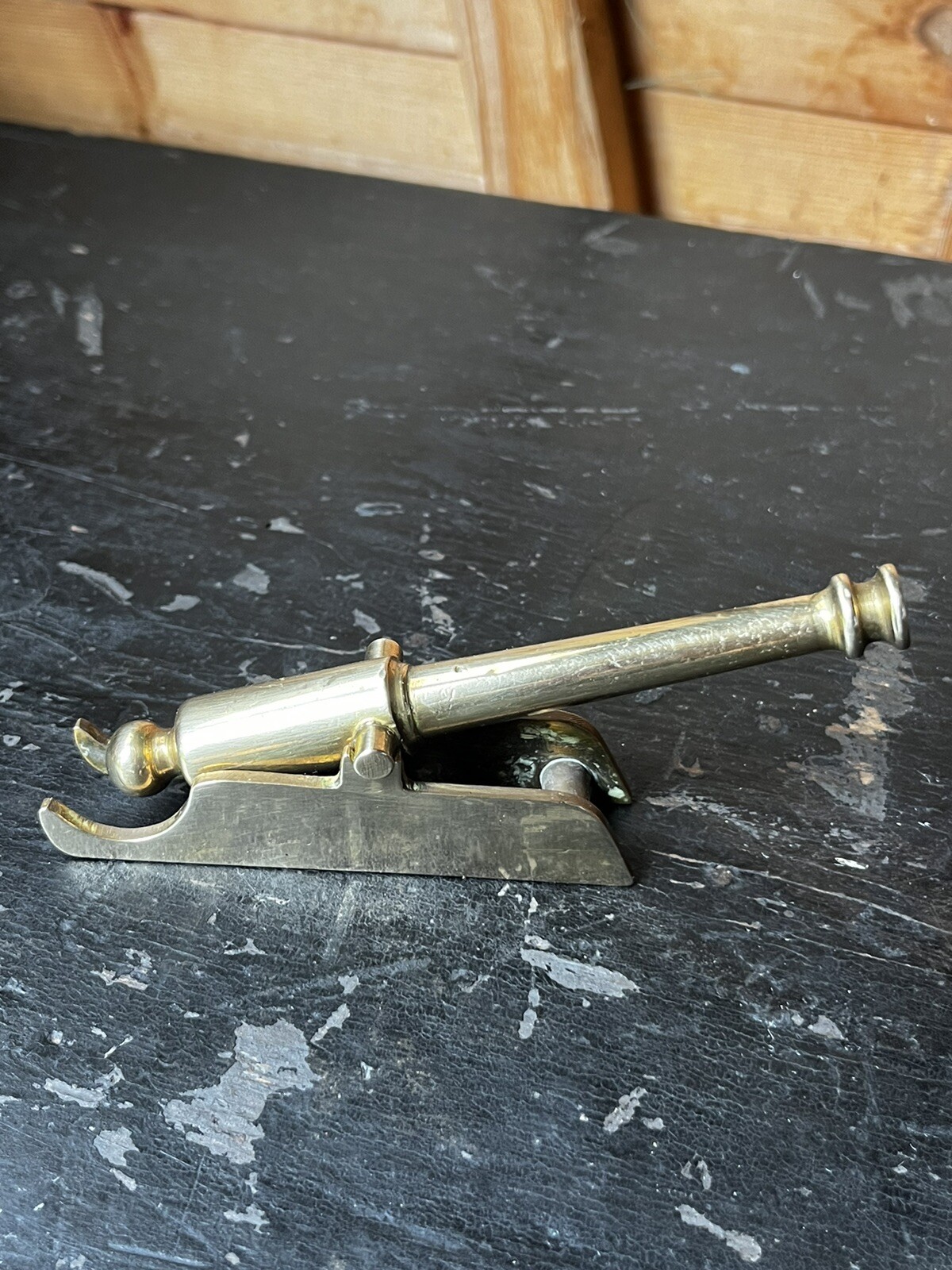 Antique Brass Mounted Naval Desk Cannon Ornament Military Display eBay