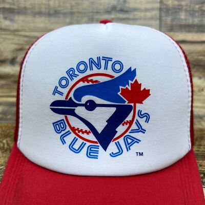 Toronto Blue Jays Mens Trucker Hat Red Snapback 1977 Vintage