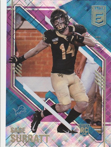 Sage Surratt 2021 Donruss Elite Rookie RC 75/99 #127 Detroit Lions - 第 1/2 張圖片