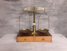 Vecchia Bilancia Da Banco Farmacia In Legno