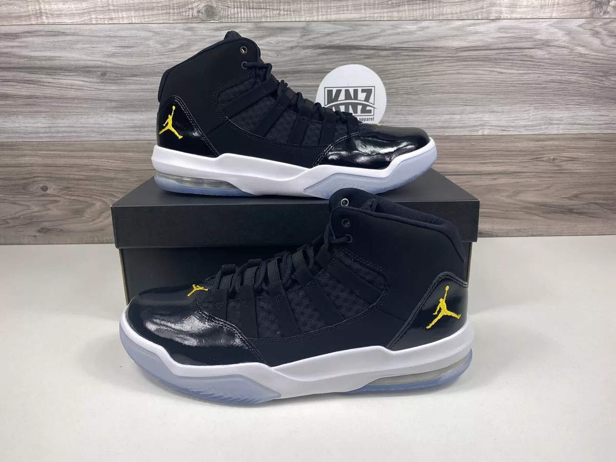 NEW Nike Air Jordan Max Aura Black Gold White retro 11 AQ9084 041