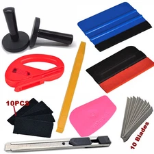 10 in1 Car Wrap Application Tool 3M Blue Felt Edge Decals Sticker Vinyl Squeegee