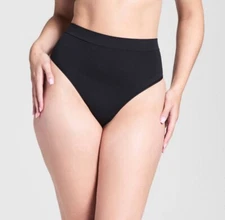 NWT Assets by Spanx sz XL All Around Smoothers Thong Black 10150R Shapers 3318
