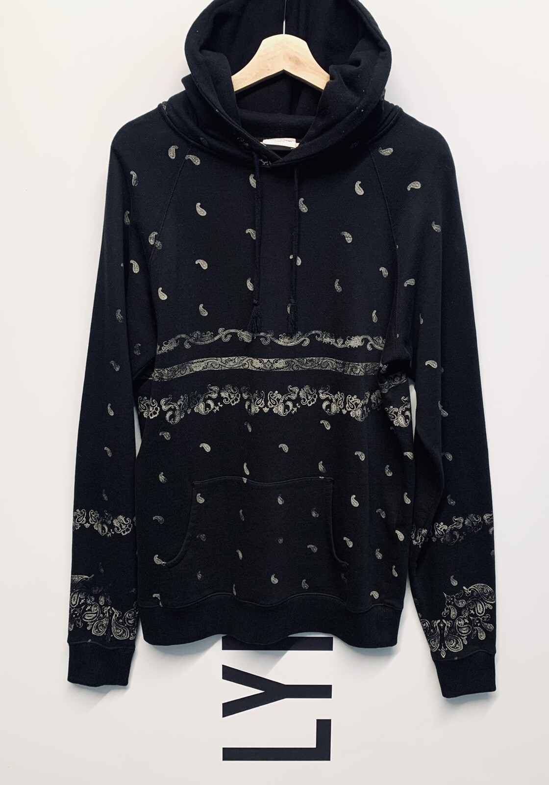 saint laurent paisley hoodie