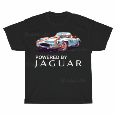 New E- Type car Powered By Jaguar American Men's T-Shirt Funny Size S to 5XL
