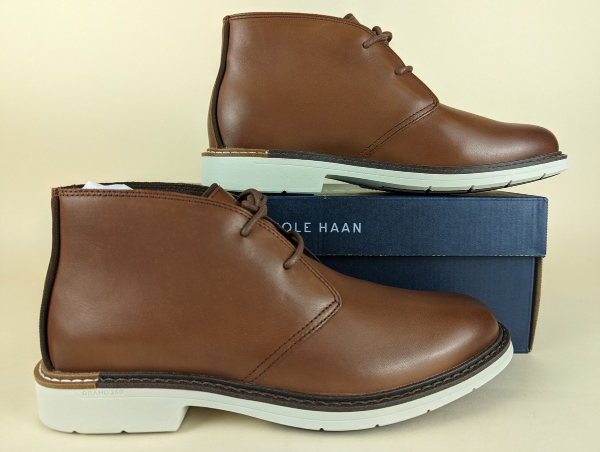 Cole Haan Go To Lace Chukka Boots Mens 7.5 M Brown Leather 
