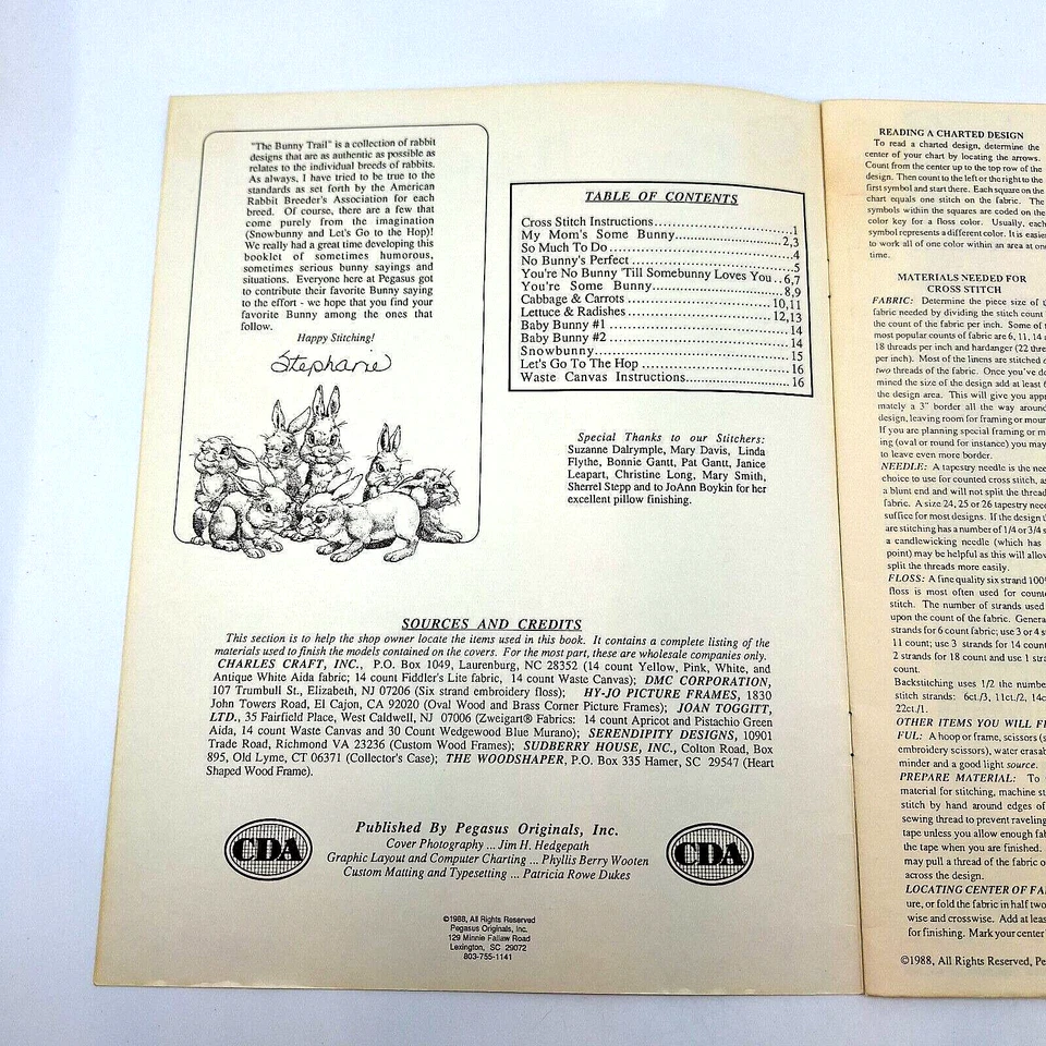 Pegasus Originals The Bunny Trail Counted Cross Stitch Pattern Bk 152 Hedgepath - Image 3 of 4