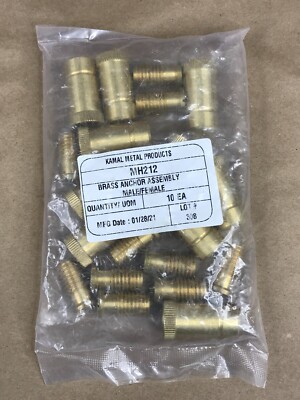 Brass Anchor Assembly Male/Female For Latham Safety Pool Covers Pack of 10