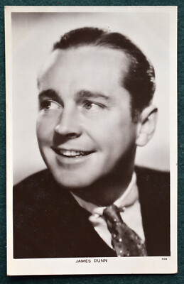 James Dunn, actor/film star RPPC, Picturegoer Series No. 552b