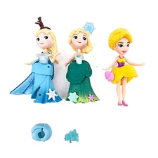 Disney Princess Little Kingdom Snap ins Princess Doll Lot Frozen Elsa Rapunzel