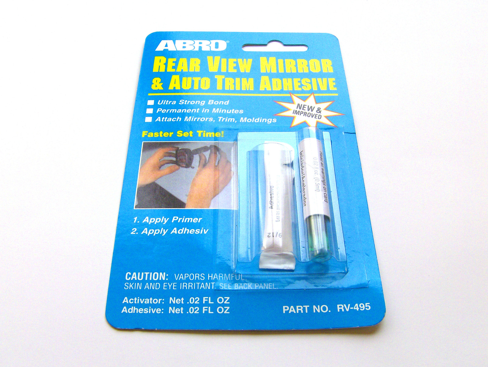 Abro Rear view Mirror Adhesive Glue RV495 Ultra strong eBay