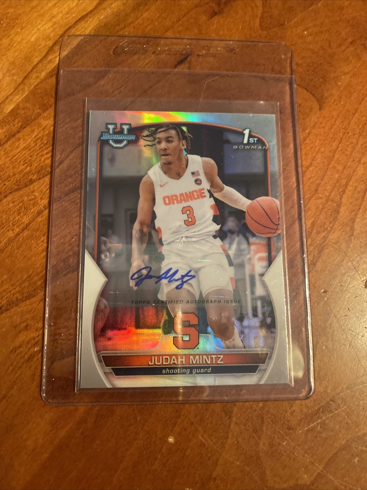 2022-23 Bowman Chrome University JUDAH MINTZ 1st BOWMAN REFRACTOR AUTO #/499