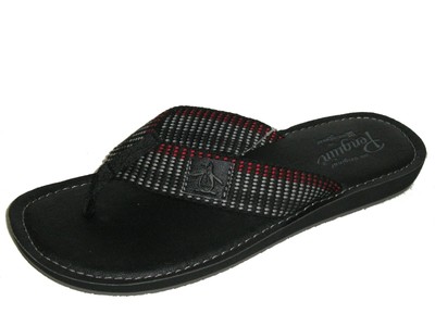 Original Penguin Men's Shoes Del Mar Flip Flop Thong Sandals Black Size 9 New | eBay