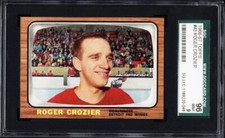 1966 Topps #43 Roger Crozier (Detroit Red Wings) SGC 9 MINT
