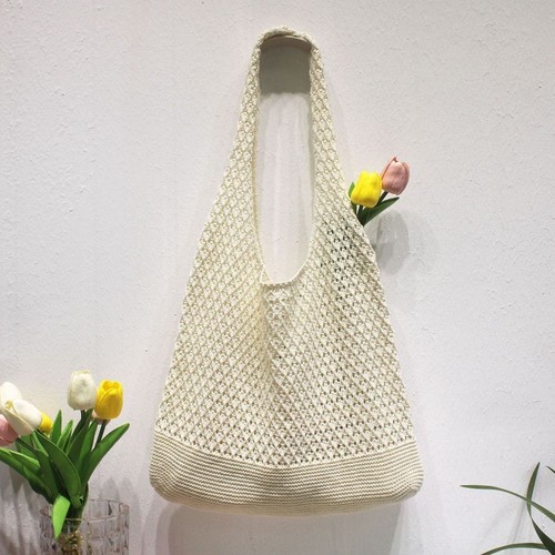 Women Large Capacity Shoulder Bag Straw Woven Basket Handbag Beach Bag Tote Bag*
