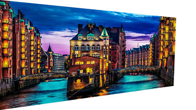 Leinwand Skyline Städte Venedig Bilder Wandbilder - Hochwertiger Kunstdruck