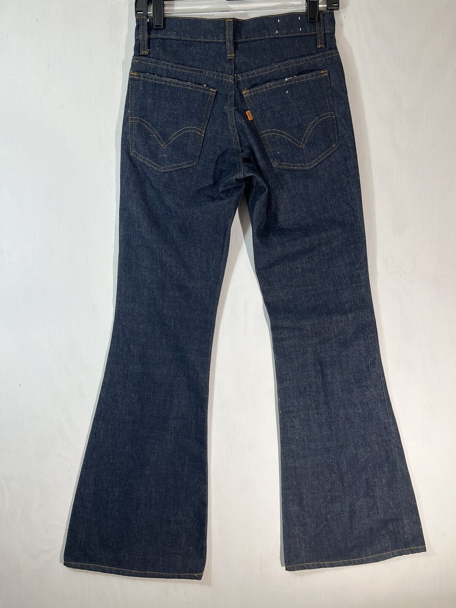 Levi's 663 Vintage 1970s Orange Tab Jeans Dark Blue Bell Levi's 663 Vintage 1970s Orange Tab Jeans Dark Blue Bell