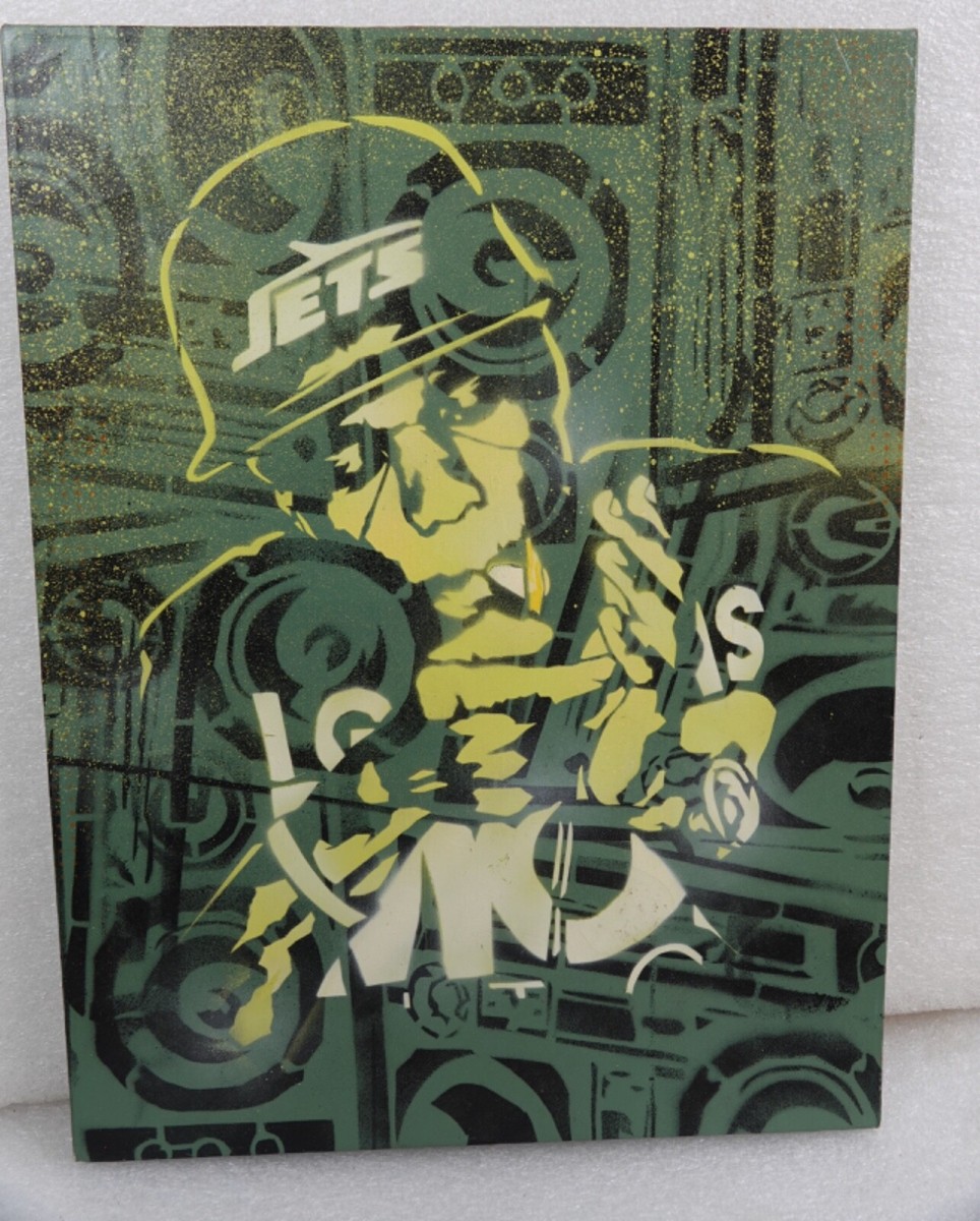 ORIGINAL GRAFFITI ART PAINTING JAY Z NEW YORK JETS REEFER | eBay