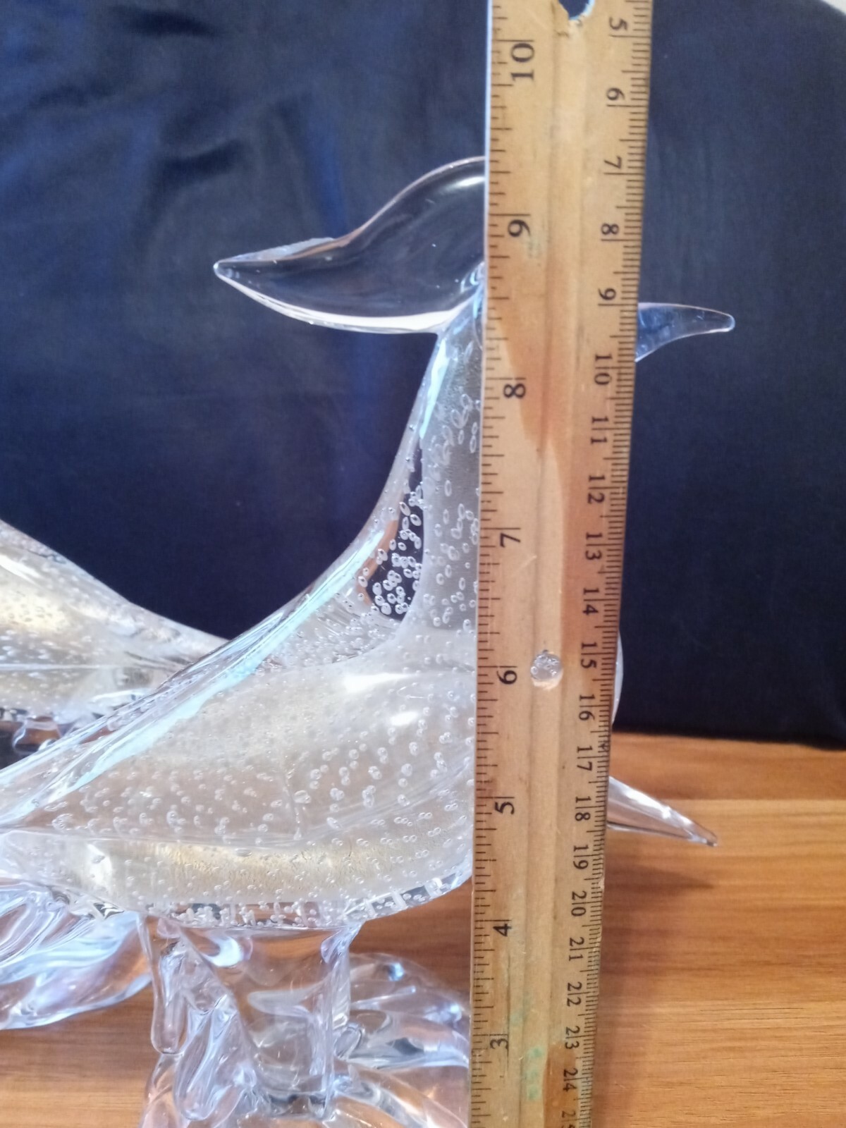 SALE! VTG Rare Pair of Murano Handblown Art Glass Pheasants Clear w/Gold Dust eBay