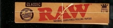 10 X PACKS RAW CLASSIC KING SIZE SLIM Natural Unrefined Cigarette Rolling Papers