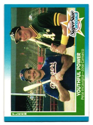 1987 Fleer #625 Pete Incaviglia Jose Canseco Youthful Power SKU#YP1444