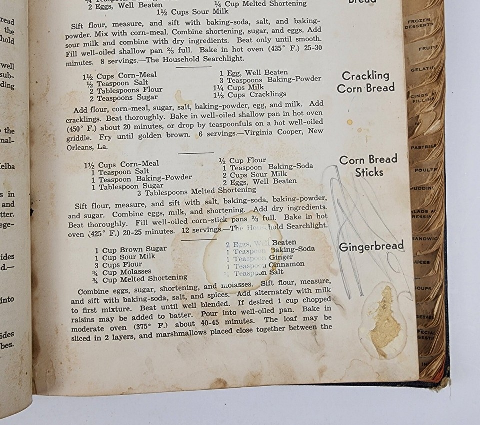 Household Searchlight Recipe Book The Household Magazine Vintage