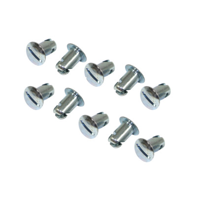 Oval Head Dzus Buttons - 0.500 In. - Black - Pack Of 50