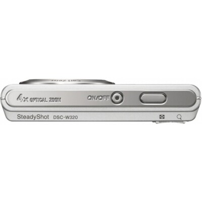 Sony DSC-W320 Digital Camera 14.1MP 4x Optical Zoom Silver Built